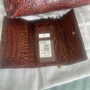 Brahmin Large Duxbury Satchel & Matching Wallet Bundle. Pecan Melbourne